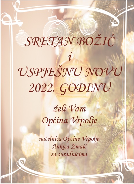 Sretan Božić i uspješna Nova 2022. godina